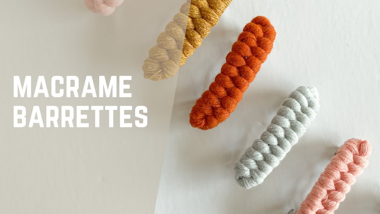 SUPER EASY MACRAME HAIR CLIP FRENCH BARRETTES