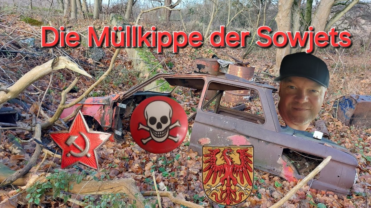 Begehung einer Müllkippe der Sowjets in Potsdam mit dem Waldmeiker...