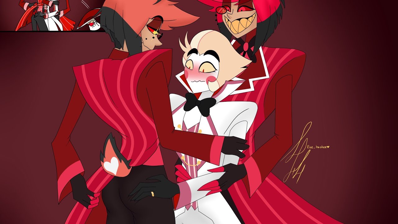la primera cita y cena de ALASTOR x LUCIFER. // comic fandub // hazbin hotel. radioapple.