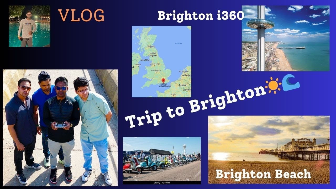Brighton Summer Trip 🇬🇧🌞 | i360 + Upside Down House + Beach + Zipline Adventure!
