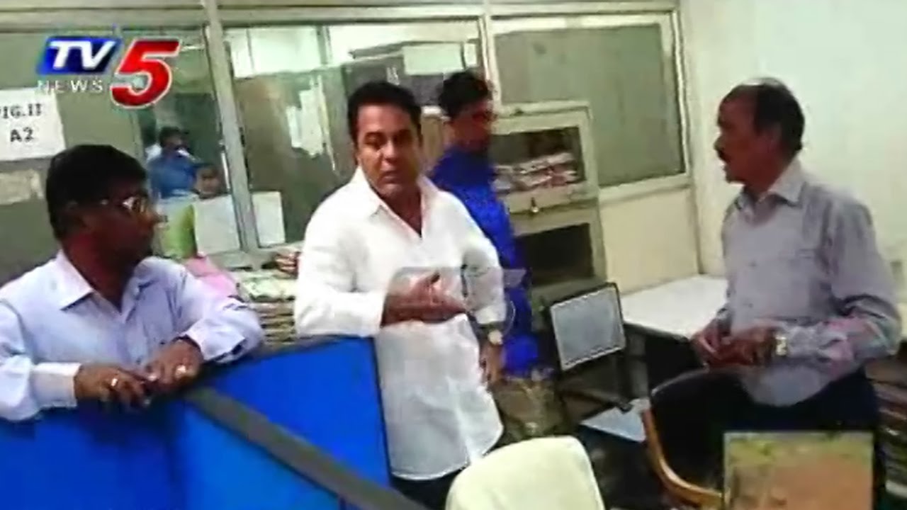 Minister KTR Serious On Secretariat Officers | Surprise Visit to T-Secretariat : TV5 News