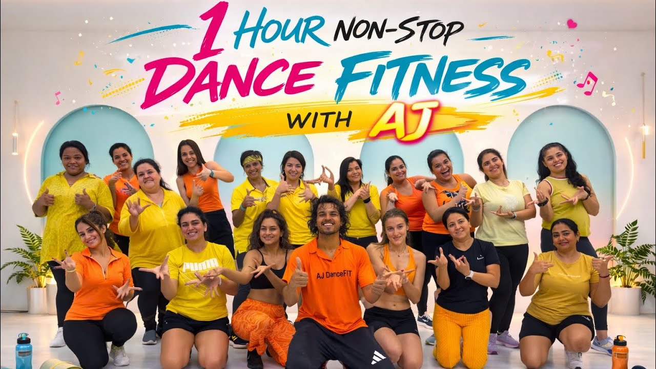 1 Hour Nonstop Dance Fitness With AJ | Burn Upto 800 Calories 🔥
