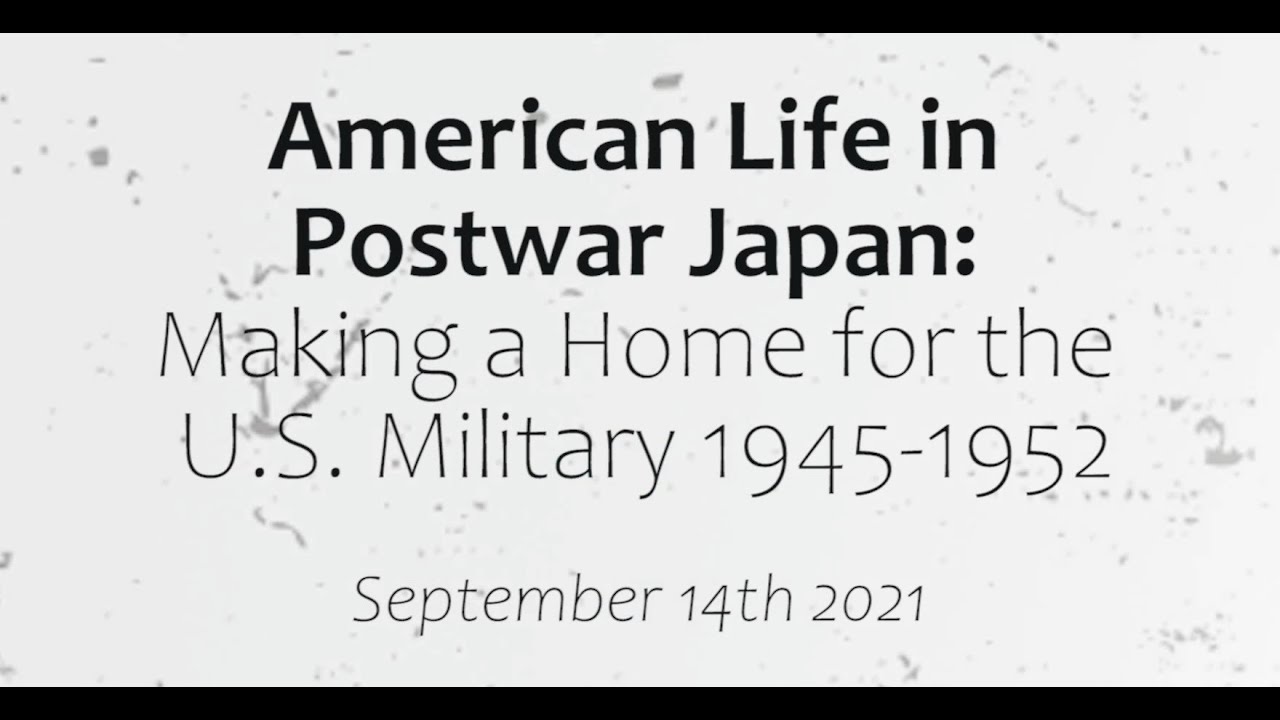 American Life in Postwar Japan / MSSU Japan Semester Lecture