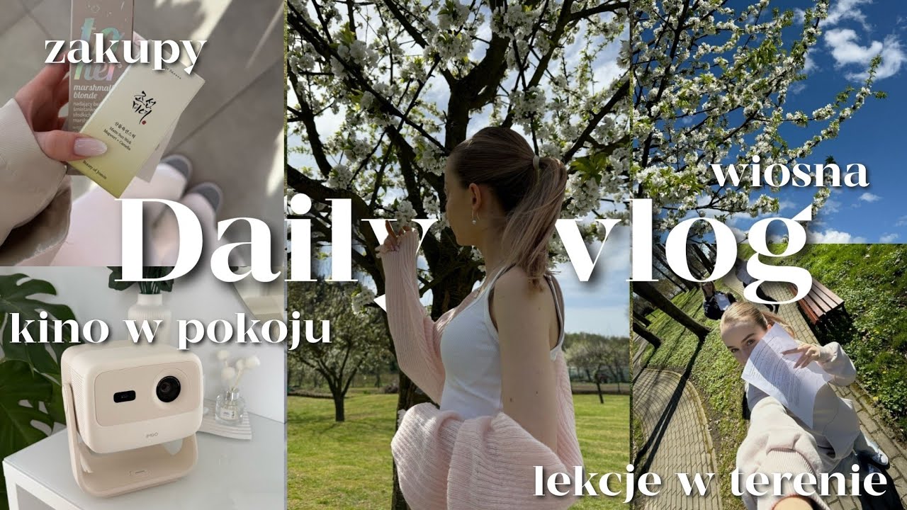 DAILY VLOG 🌷 piękna pogoda, zakupy spożywcze ze mną, sprzątanie domku