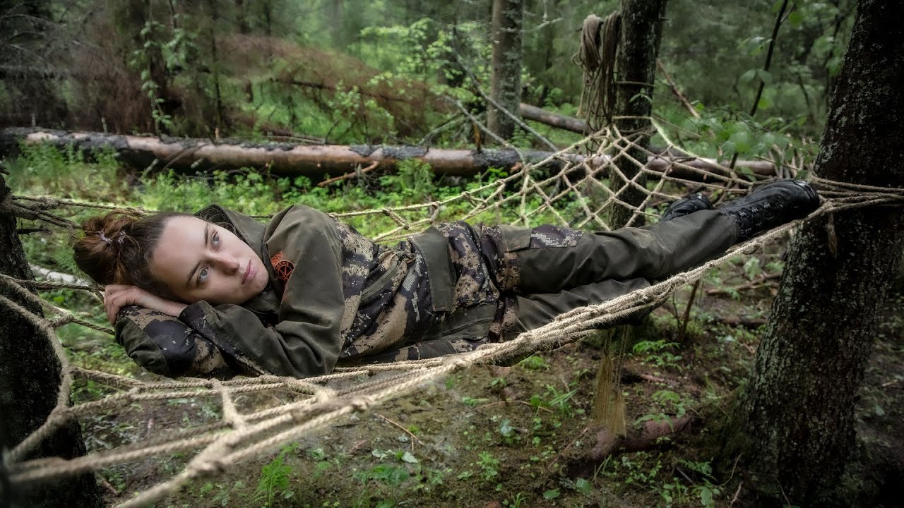 Гамак из Веревки. Ночевка в лесу.