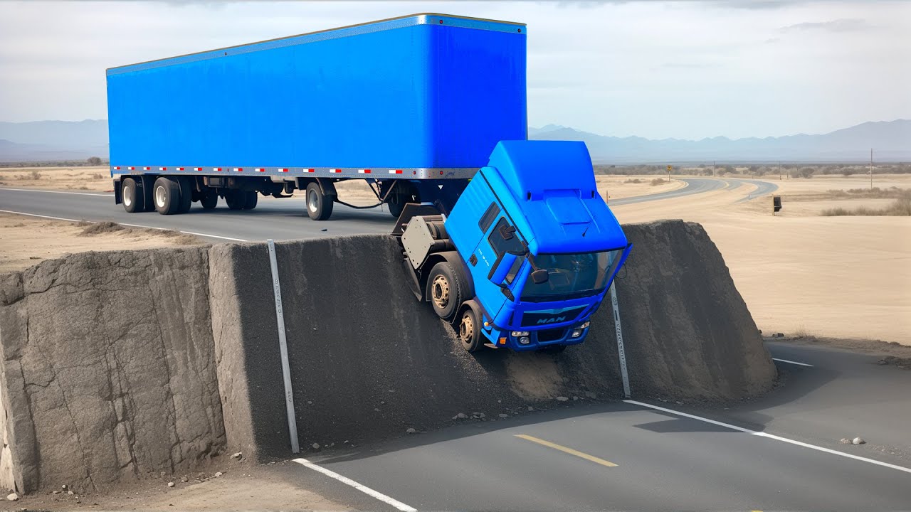 Cars vs Unfinished Road Challenge ▶️ BeamNG Drive