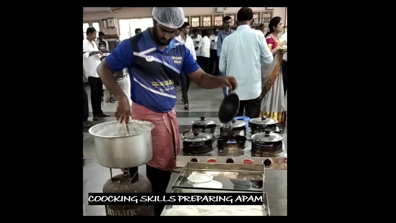 Appam Preparing - Mangalore's Function - cooking skills