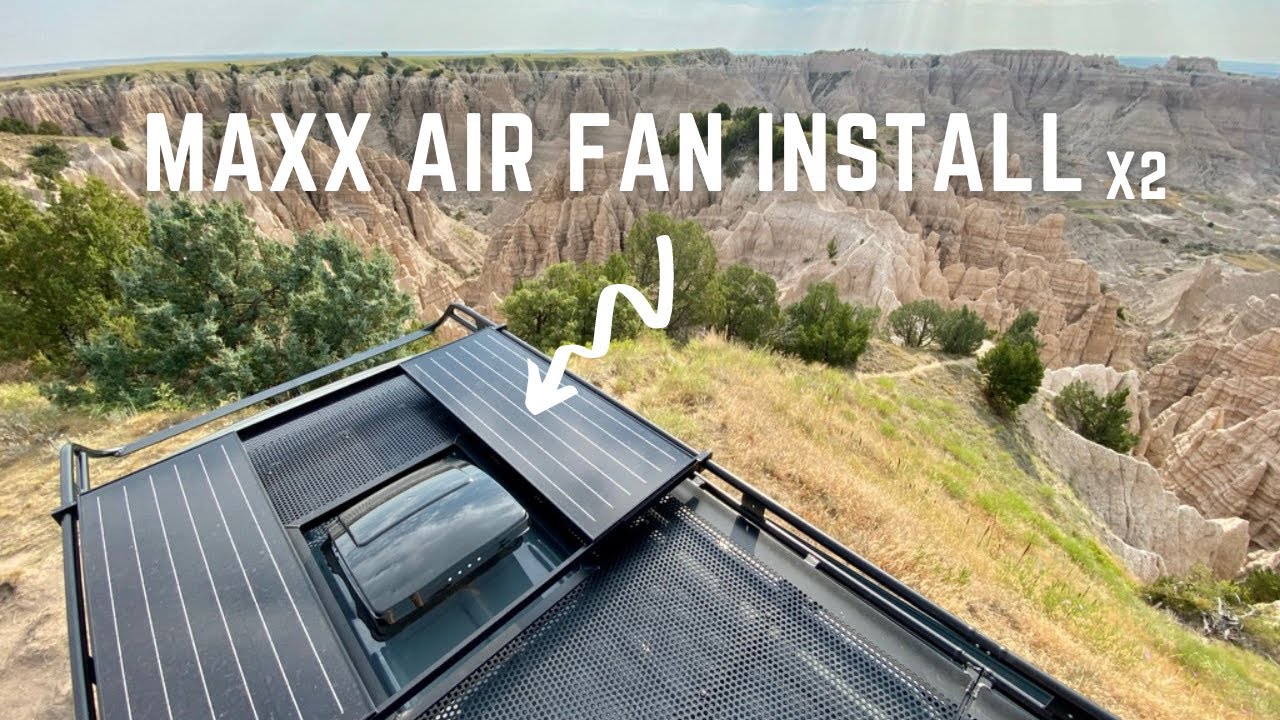 MaxxAir Fan Install | 4x4 Sprinter Van Build | VanLife