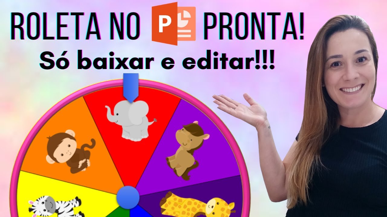 Roleta no PowerPoint PRONTA ׀ É só baixar e editar!