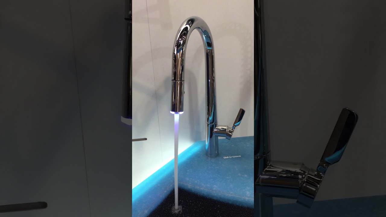 Danze touchless faucet operation w/light