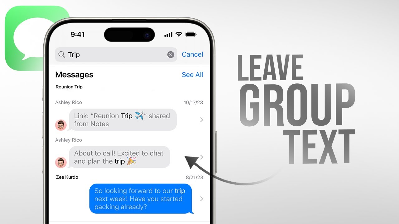 Как выйти из группового сообщения на iPhone (урок)