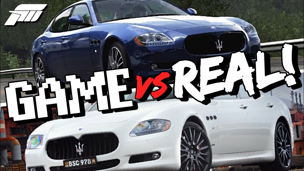 How Realistic is the Maserati Quattroporte in Forza Motorsport 4 | FM4 vs REAL LIFE! | Game vs Real