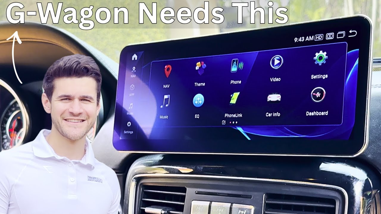 Установка тонкого Android-экрана DMP в Mercedes G-Class | Модернизация G-Wagon для G63 и G550 (W463)