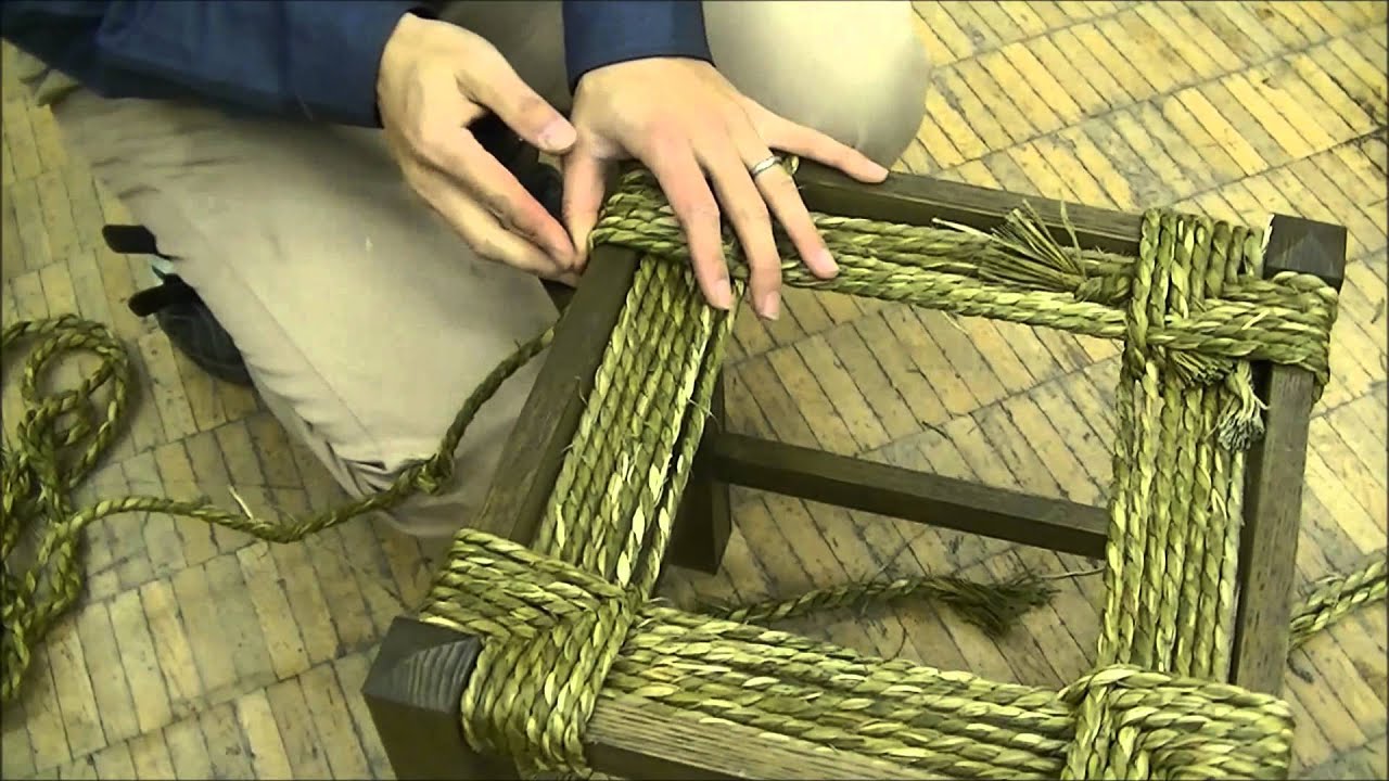 DIY縄編み椅子（縄編み編）