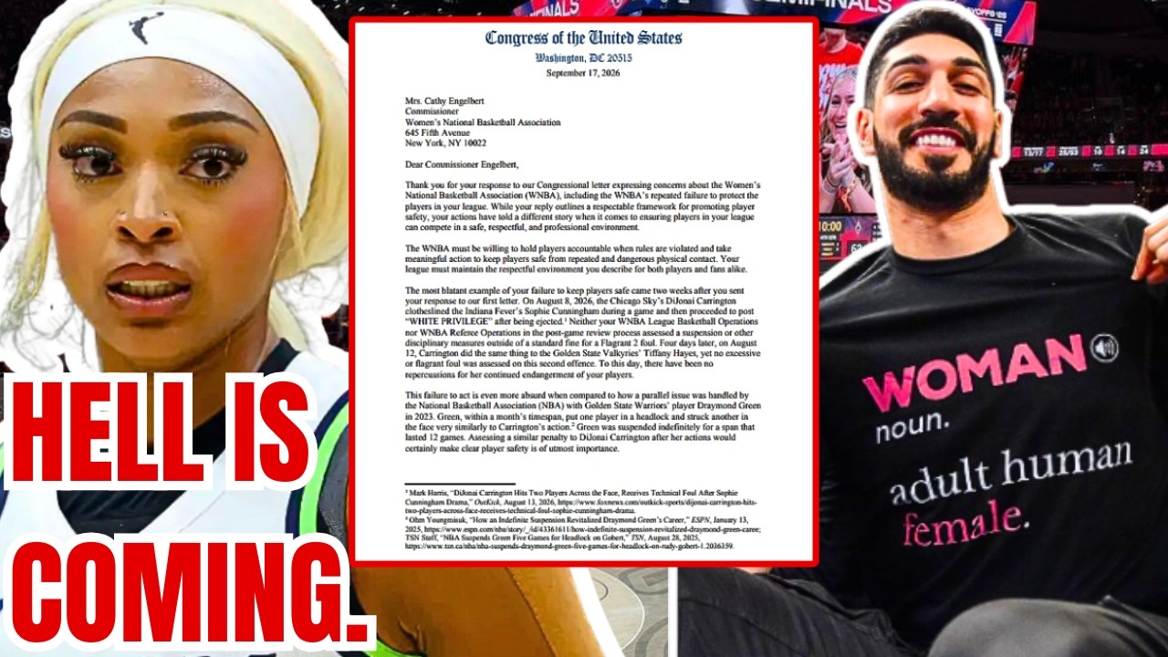 Congress SENDS LETTER to WNBA! DEMANDS Definition of Woman Be Made! CALLS OUT Dijonai Carrington!