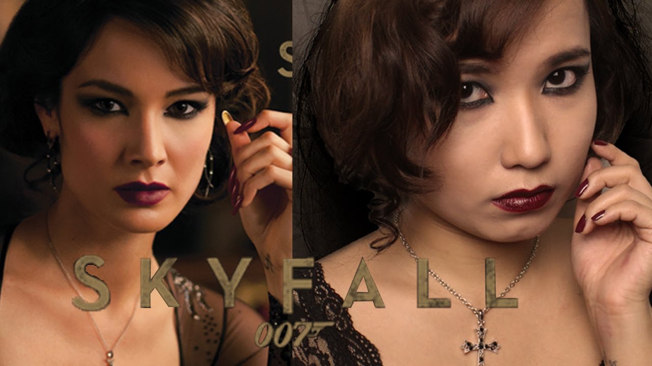 Skyfall 007 James Bond Movie : Serevine Bond Girl Makeup, Hair, Fashion