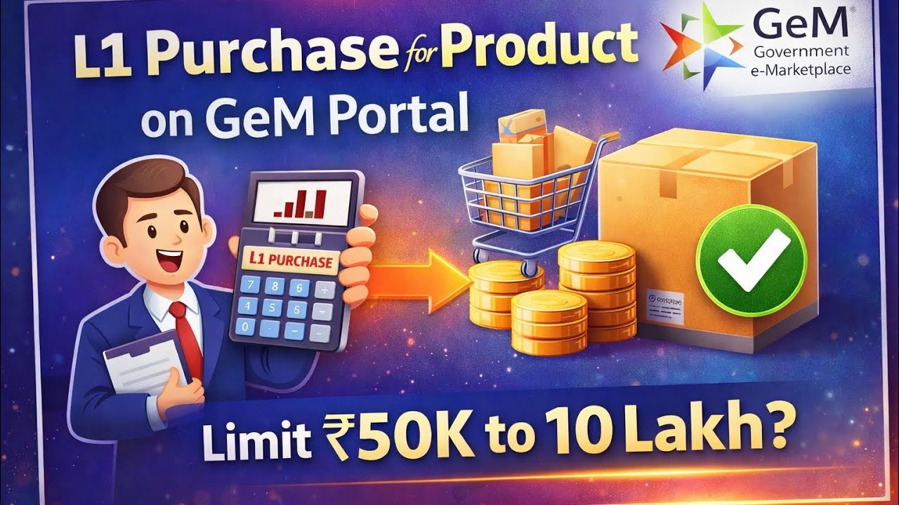 L1 Purchase for product on Gem portal Step by step process | Anup Sen 
