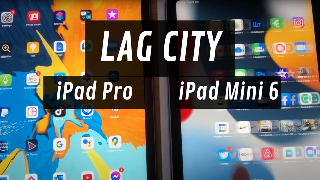 iPad Mini 6 Jelly scroll shown in real-time and slow-mo