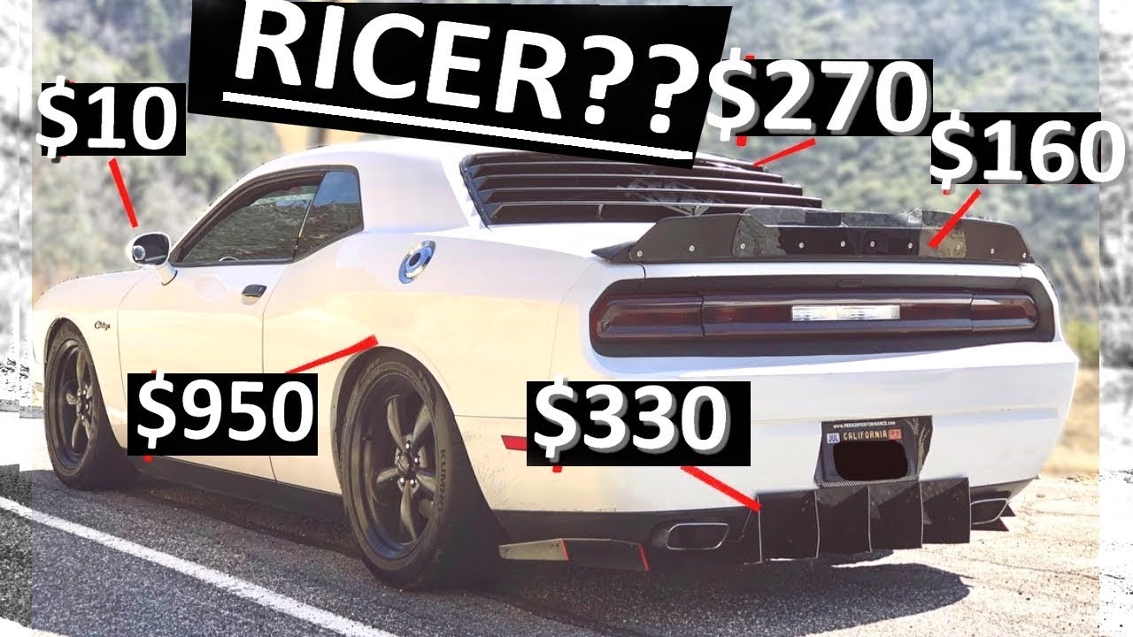 Challenger R/T Walkaround Exterior Mod List +Prices