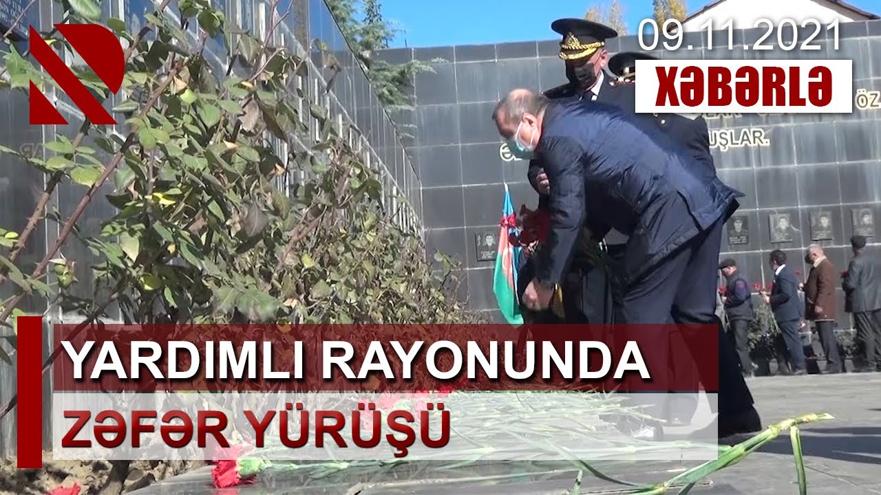 Yardımlı rayonunda zəfər yürüşü. 25 şəhidi və yüzlərlə qazisi olan Yardımlıda Zəfər Günü qeyd olunub