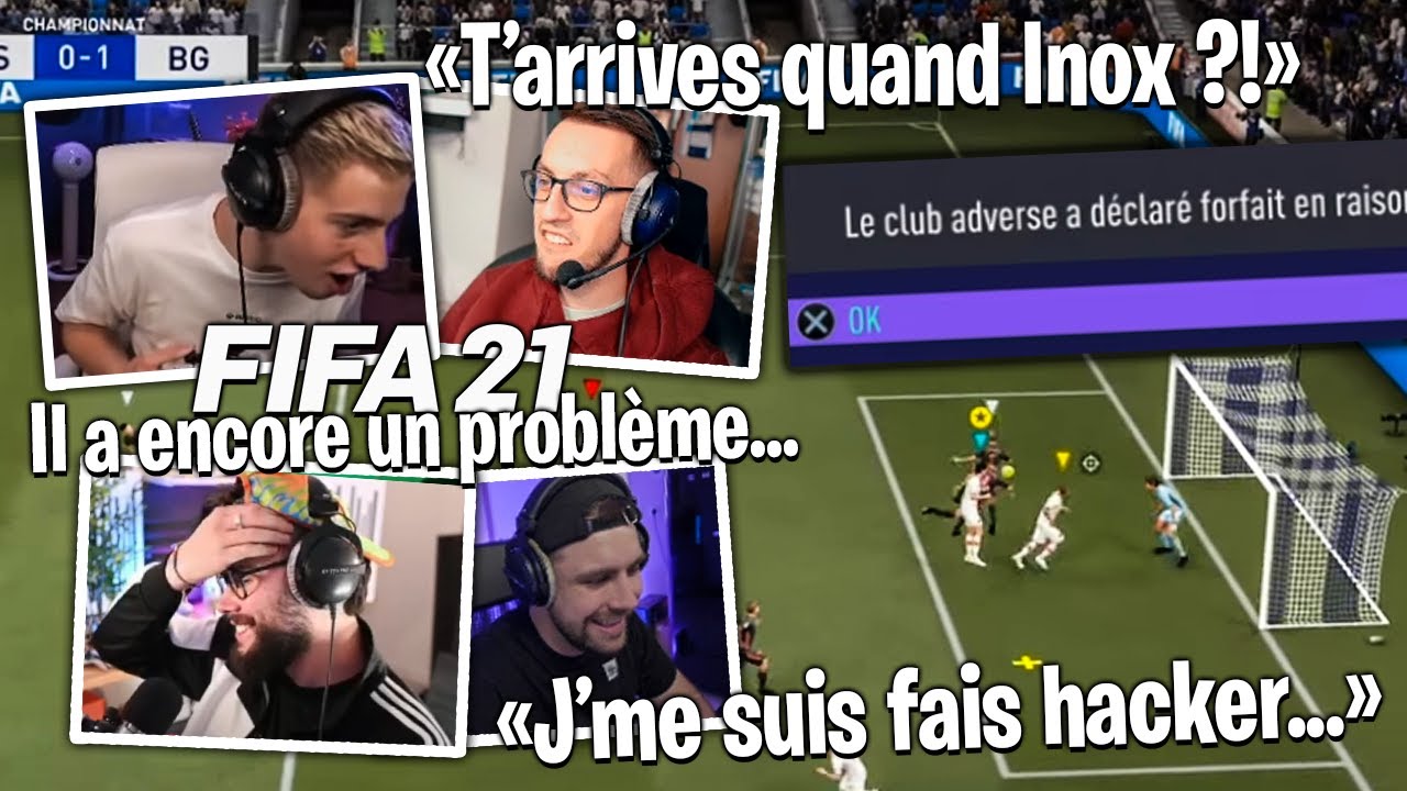 Inoxtag c'est fait hacker son compte il a pas pu jouer avec nous... Notre attaquant nous manque !