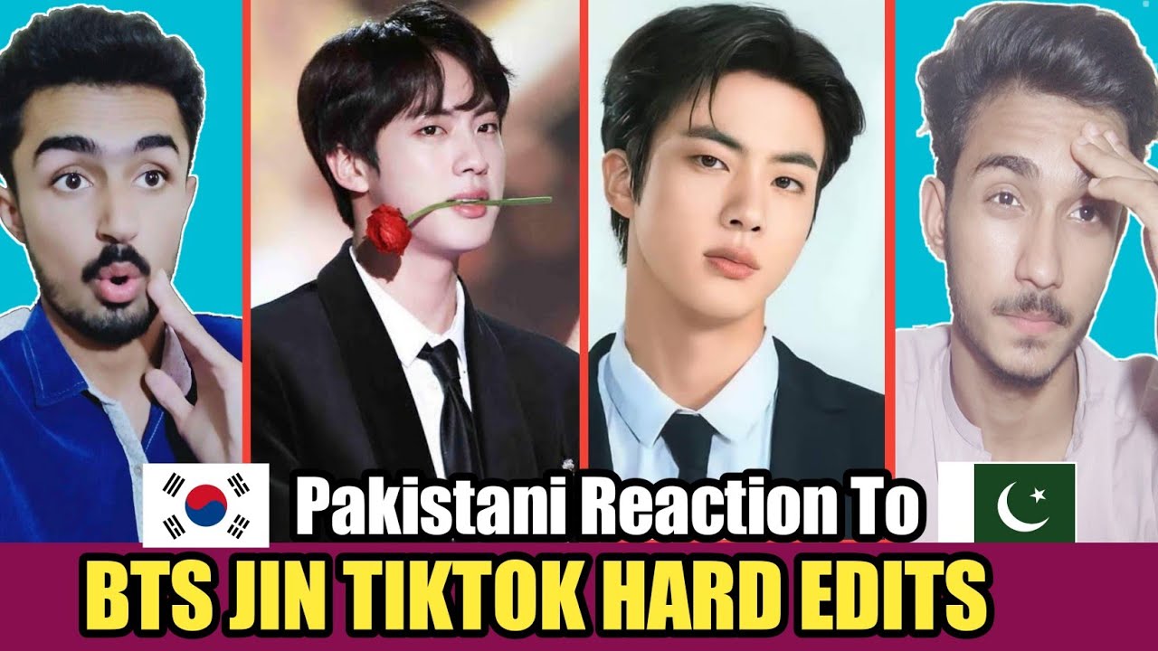 PAKISTANI REACTION ON JIN BTS TIKTOK VIDEOS | PSYCOOOBOYS