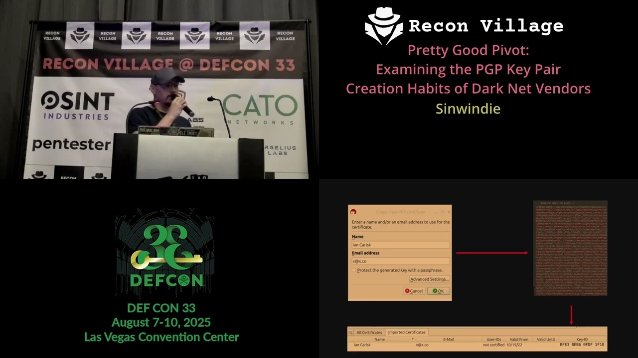 DEF CON 33  Recon Village - Pretty Good Pivot - Simwindie