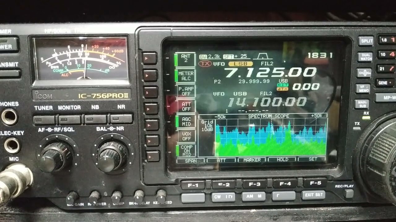 2月14日　久しぶりにIC756pro2を使ってみました
