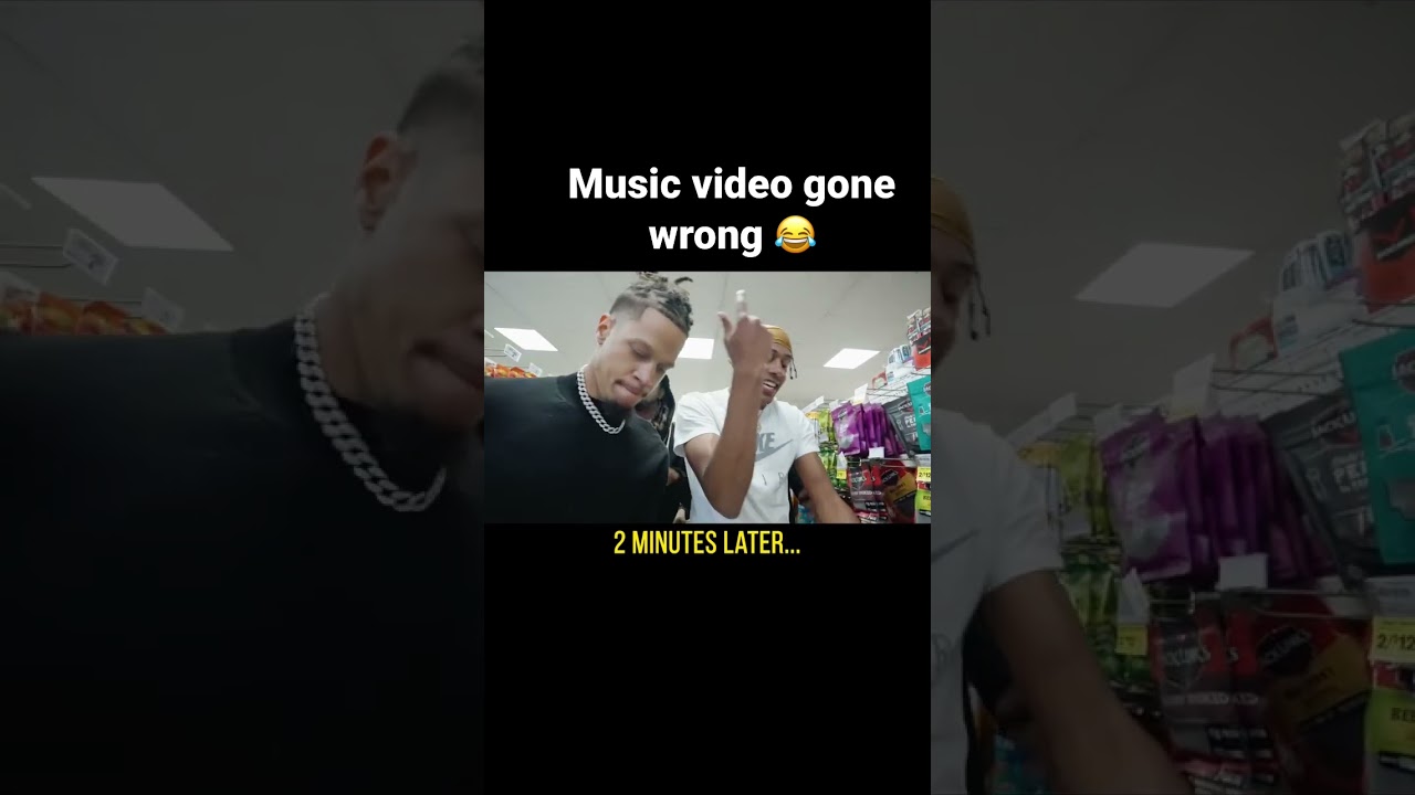 Music video inside gas station gone wrong *KICKED OUT* #shorts #musicvideo #gonewrong #shortsyoutube