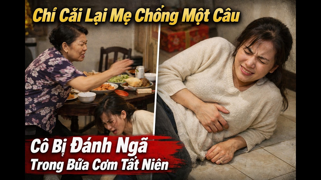 Chỉ Cãi Lại Mẹ Chồng , Cô Bị Đánh Ngã Trong Bữa Cơm Tất Niên Và Màn Phản Đòn Bắt Đầu Ngay Trong Đêm