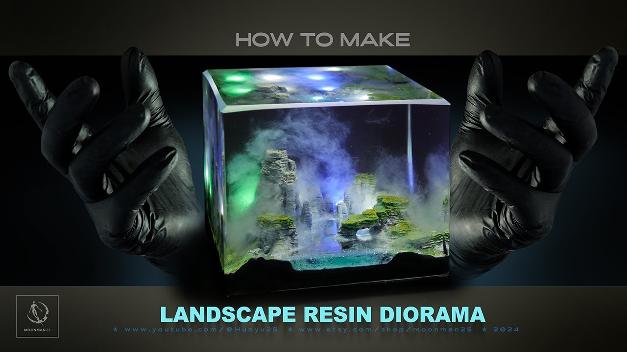 Natural Landscapes DIORAMA/ How to make/ DIY/ Epoxy Resin Art/ tutorial/ 树脂教程/