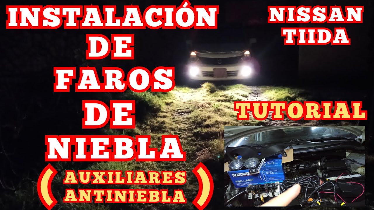 Cómo instalar Faros de Niebla en el Nissan Tiida ( Auxiliares, Antiniebla )