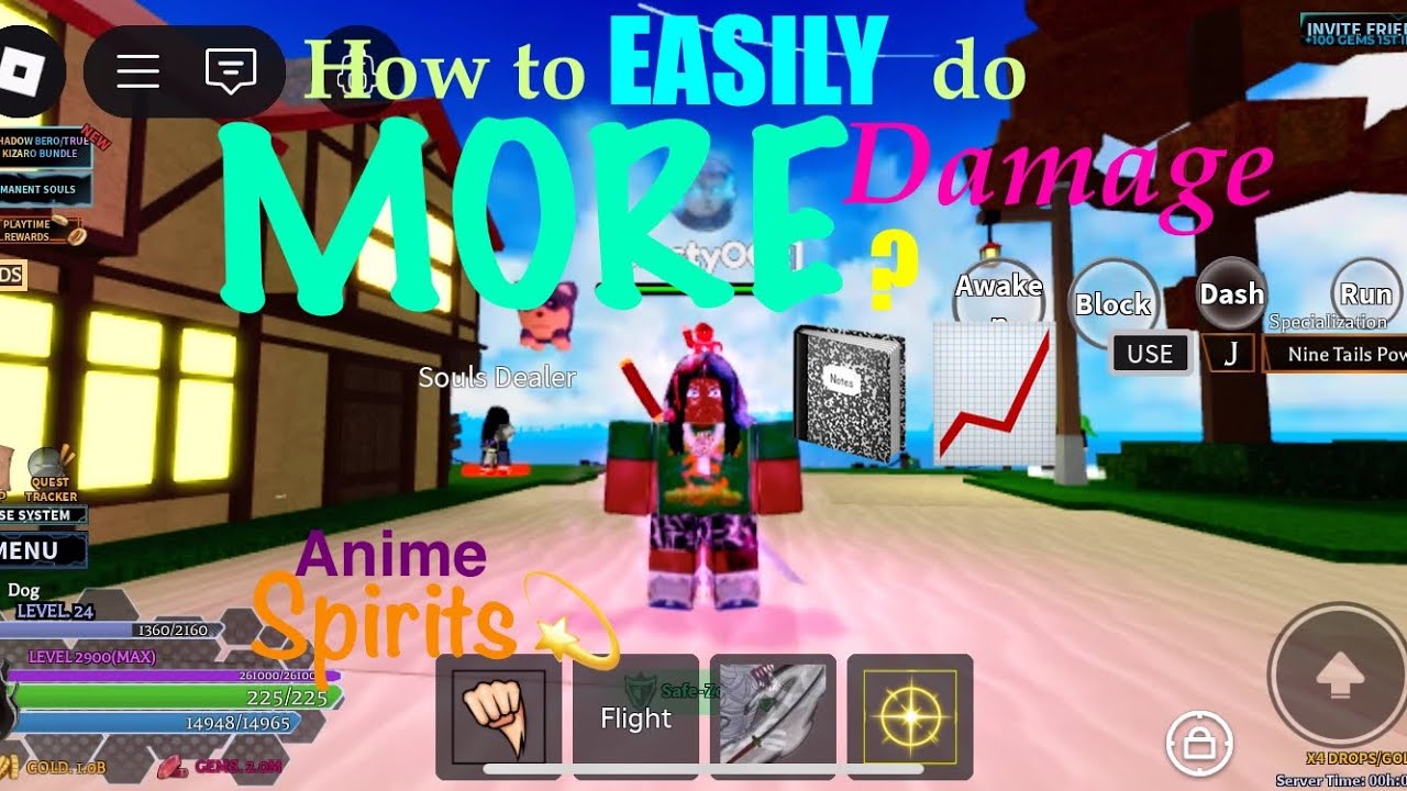 Easy Guide for MORE Damage 🤓🏋️‍♂️ - Anime Spirits