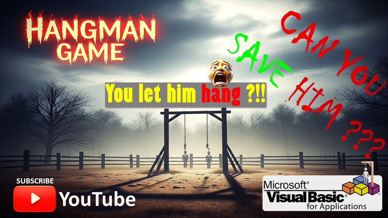 🎯 Build the Most Advanced & Fun Excel VBA Hangman Game Ever! | Smooth Animations + Pro UI 🔥