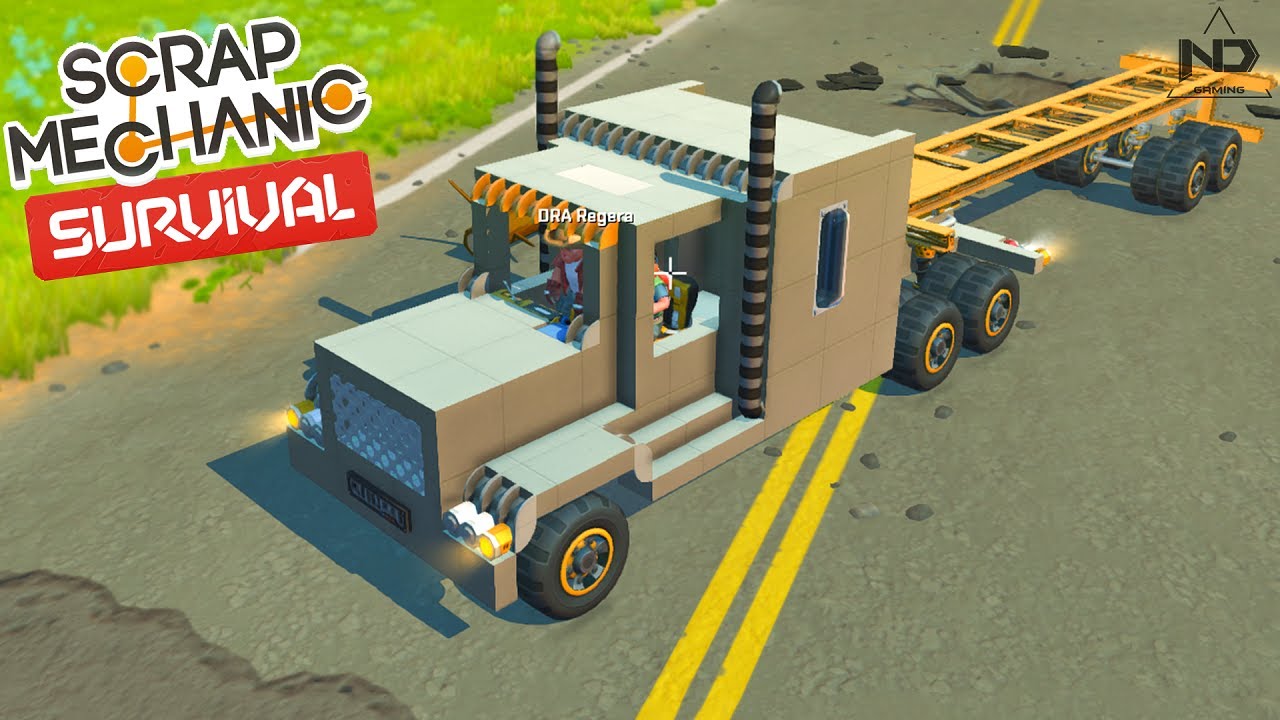 Scrap Mechanic Survival #8 - Chiếc Xe Đầu Kéo Khủng Nhất Mình Chế Tạo