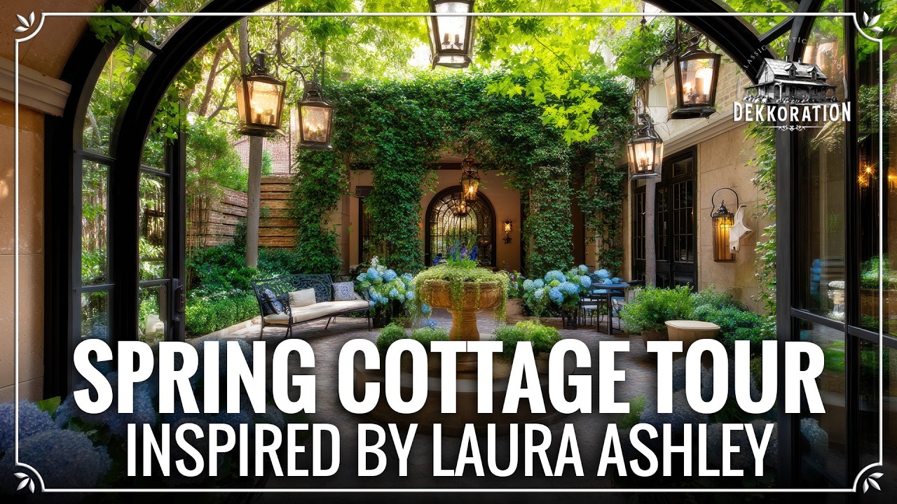 Laura Ashley Style - Charming Spring Cottage Tour | Vintage English D&eacute;cor & Garden Inspiration