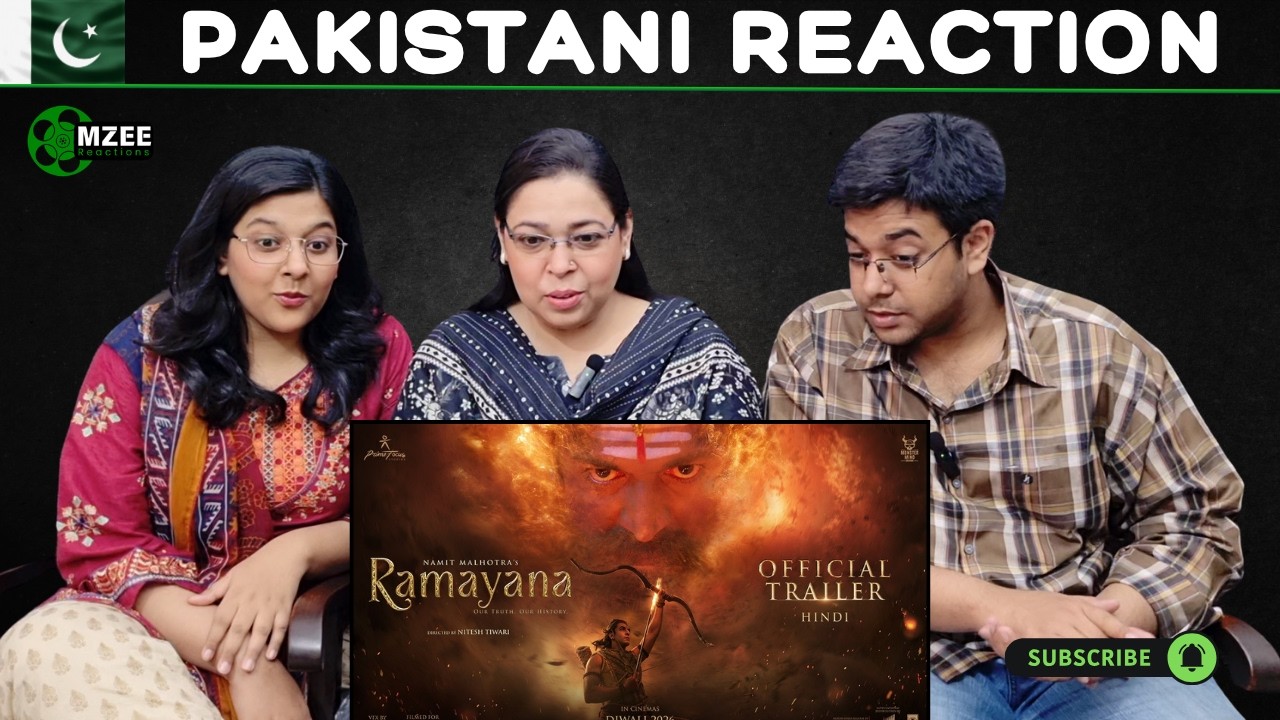Pakistanis React to Namit Malhotra&rsquo;s Ramayana - Hindi Trailer!