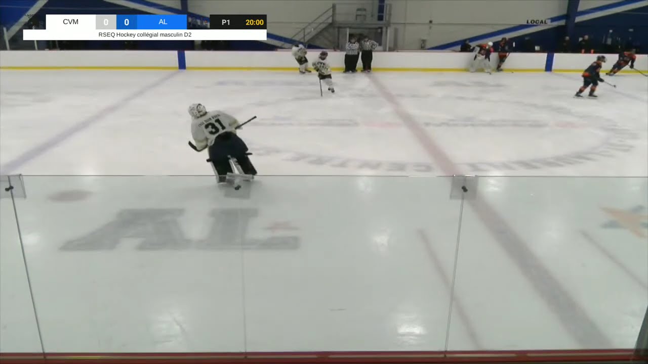 RSEQ D2 Hockey Masculin 🏒Vieux-Montréal @ André-Laurendeau [2026-01-17]