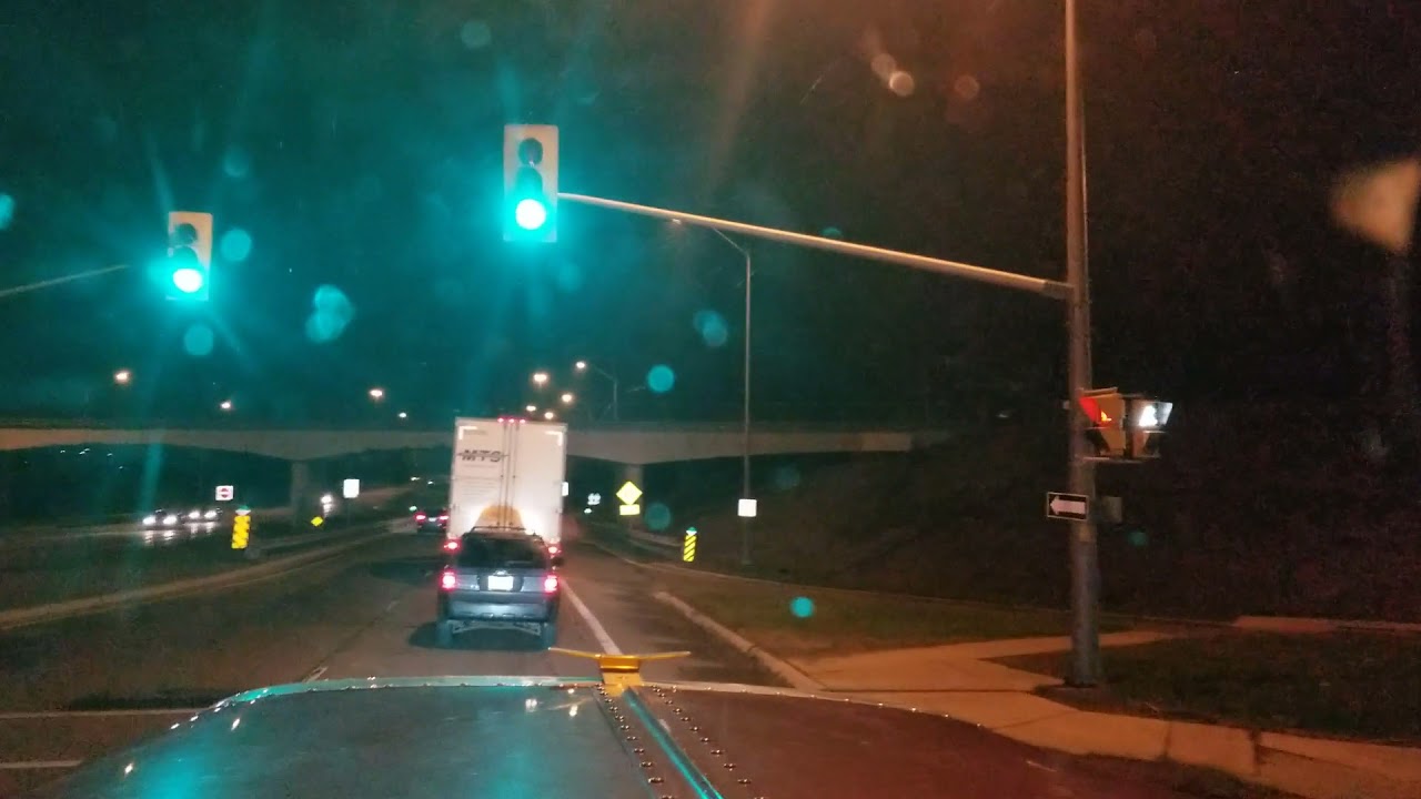 99 Peterbilt 379। Late night jake brake action। 😎।