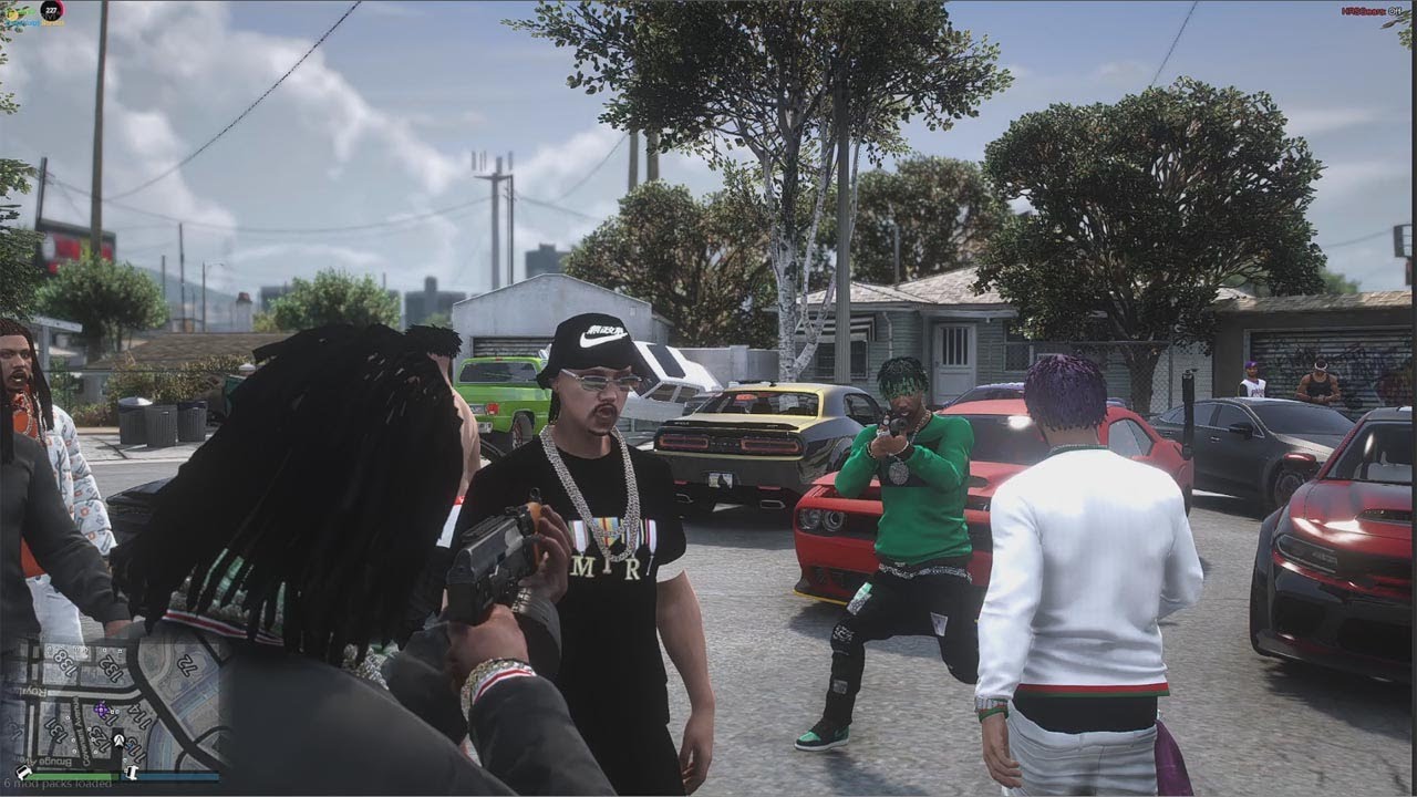 NRP (NukemRpEp#89) GST Lee Gets Chain/50,000 Race to Hood/ Bump into KMB On Grove Shooting Dice