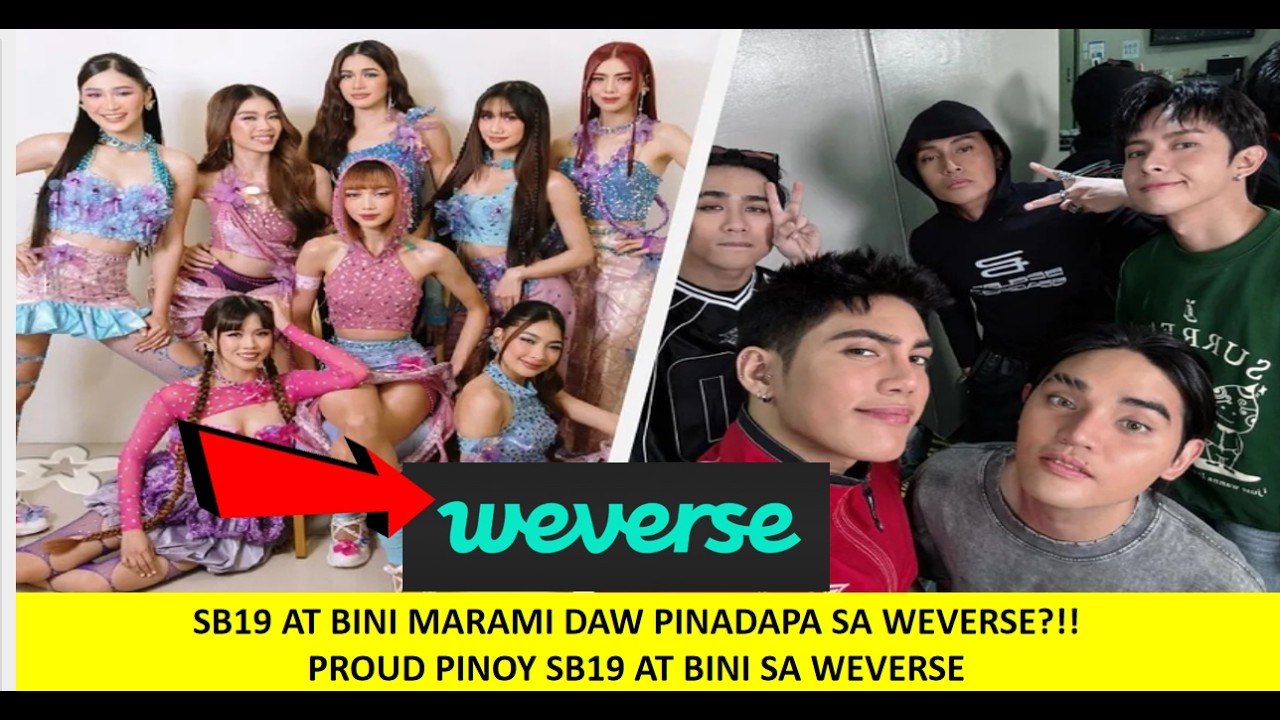 SB19 AT BINI MARAMI DAW NAPADAPA SA PAG JOIN SA WEVERSE CONGRAS SA DALAWANG GRUPO!!