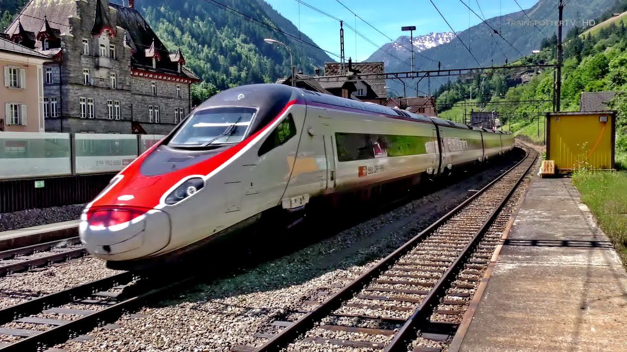 SBB Gotthardbahn/Ferrovia del Gottardo: Amsteg, Gurtnellen Juni 2015