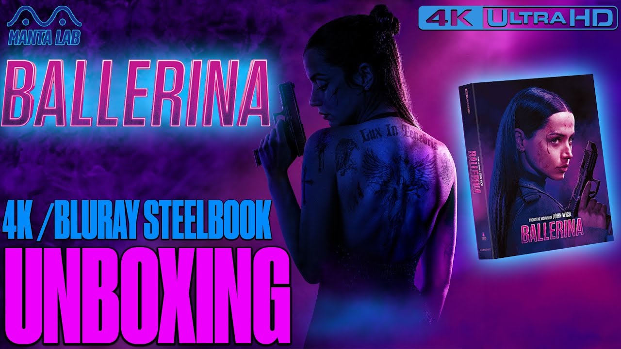 Распаковка - Балерина - Manta Lab 4K / Blu-ray Steelbook - Спин-офф 