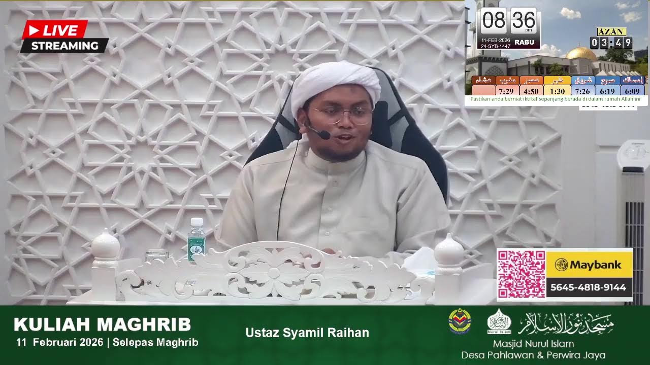 🔴[LIVE STREAMING] 📍 KULIAH MAGHRIB MNI 📍
