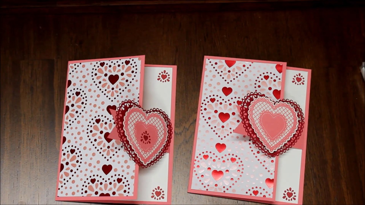 Create A Fun Fold Valentine's Day Card Using the Stampin' Up From My Heart Suite - Laura's Stamp Pad