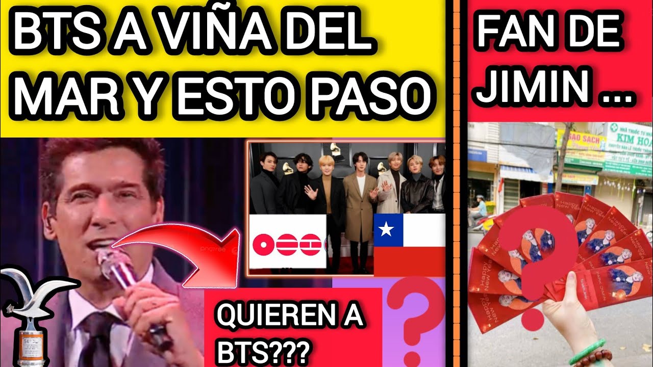 🚨BTS EN VIÑA DEL MAR⁉️ESTO SUCEDIO AYER EN CHILE😭FAN DE JIMIN😨noticiasdebts