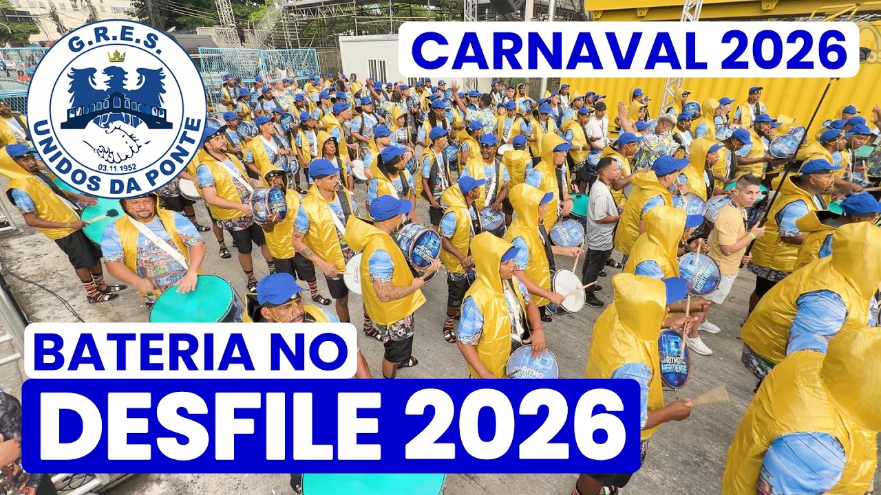 UNIDOS DA PONTE 2026 - 4K | DESFILE OFICIAL | SAMBA AO VIVO #DESFILESP26 #SERIEOURO26