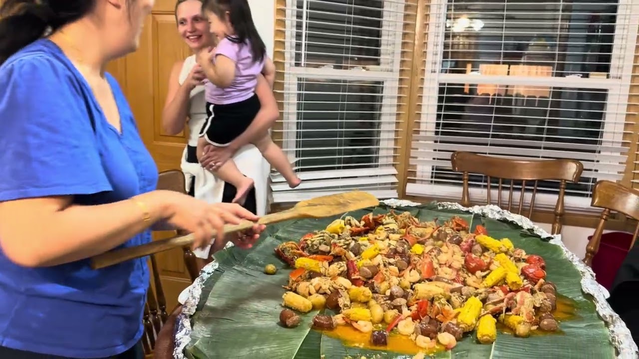 Seafood Boiled tonight with my sister's family   fun fun fun Summer 2025