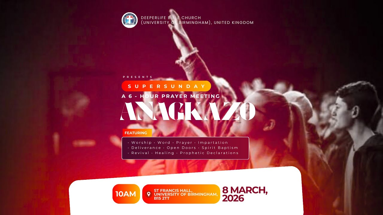 🔴 Deeper Life Bible Church|University of Birmingham | Live Sunday Service | 8th February 2026