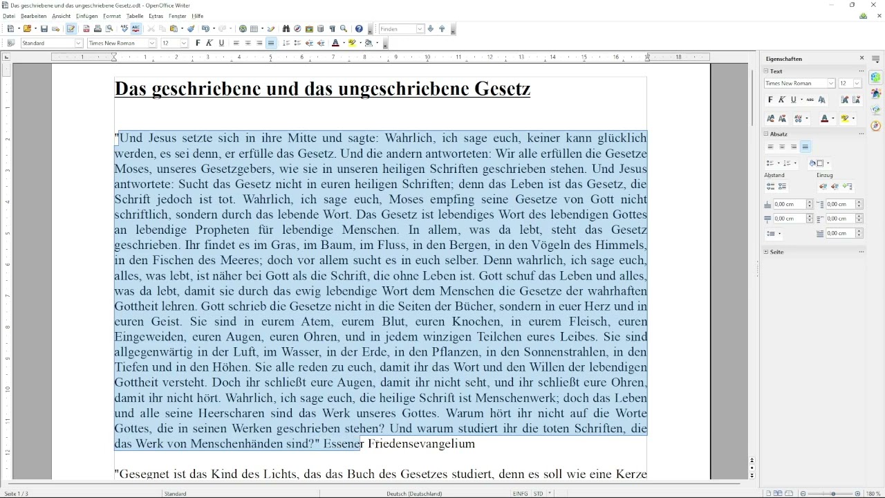 239 - Das geschriebene und das ungeschriebene Gesetz